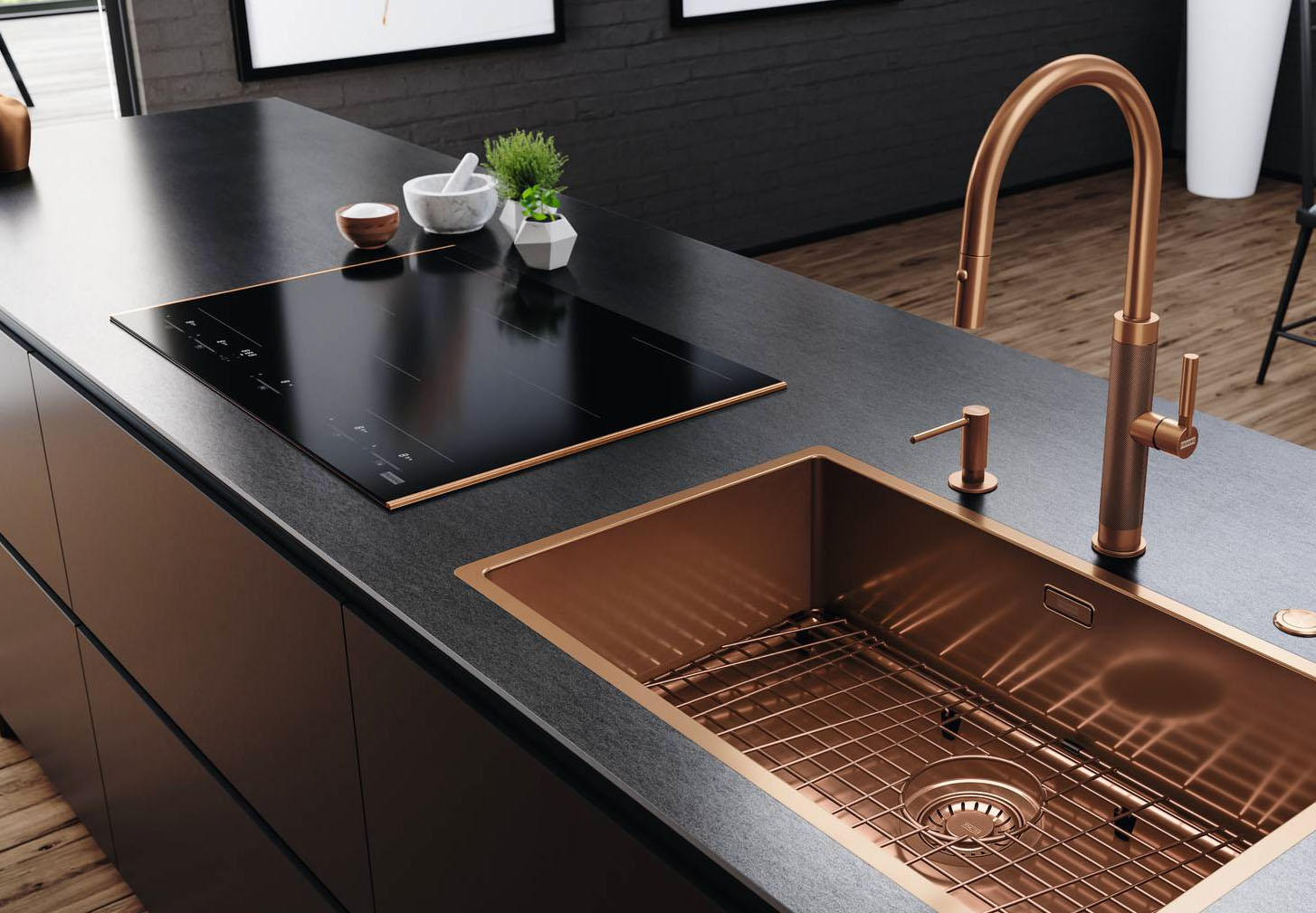 Nome: Mythos Masterpiece di Franke
Con cappa integrata: no
Classe efficienza energetica: –
Zone di cottura: 5
Assorbimento max: 7,4 Kw
Livelli: 9
Misure: 77 cm
Caratteristiche: Grazie alla tecnologia K-Link, comunica in modo diretto con le cappe sincronizzando automaticamente la ventilazione in base alla cottura. Ha funzione Booster per la massima rapidità e due zone Flexi, che garantiscono versatilità, funzione Bagnomaria, ideale per lavorazioni delicate, e Mantenimento in Caldo, che conserva i piatti alla giusta temperatura fino al momento di servirli.
Prezzo: 1.899 euro
Sito web azienda: www.franke.com Nome: Mythos Masterpiece di Franke
Con cappa integrata: no
Classe efficienza energetica: –
Zone di cottura: 5
Assorbimento max: 7,4 Kw
Livelli: 9
Misure: 77 cm
Caratteristiche: Grazie alla tecnologia K-Link, comunica in modo diretto con le cappe sincronizzando automaticamente la ventilazione in base alla cottura. Ha funzione Booster per la massima rapidità e due zone Flexi, che garantiscono versatilità, funzione Bagnomaria, ideale per lavorazioni delicate, e Mantenimento in Caldo, che conserva i piatti alla giusta temperatura fino al momento di servirli.
Prezzo: 1.899 euro
Sito web azienda: www.franke.com