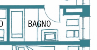 pianta bagno con doccia passante nella vasca pianta bagno con doccia passante nella vasca