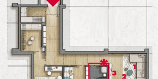 Sfruttare bene l’ingresso: un esempio con ripostiglio e cabina armadio aggiunti