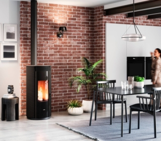 Stufa canalizzabile Spin Plus 9 di Cadel