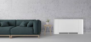 Con una profondità di soli 13 cm, il ventilconvettore Omnia Slim di Aermec si integra armoniosamente in qualsiasi ambiente.  Riscalda e rinfresca silenziosamente e si abbina a impianti tradizionali o a pompa di calore. Disponibile in 5 taglie con motore Brushless, ha una potenzialità in raffrescamento da 0,80 a 3 kW e in riscaldamento da 0,76 a 2,85 kW. Prezzo dal rivenditore. www.aermec.com