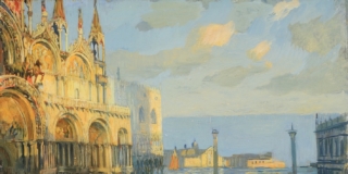 03_Ettore Tito_Piazza San Marco_olio su tavola_Collezione privata, Courtesy Gallerie Enrico, Milano
