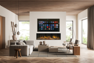 British Fires Camini Senza Canna Fumaria ELETTRICO-Electra 150