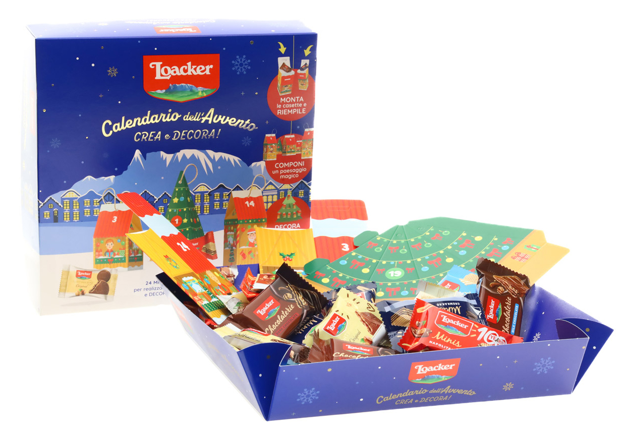 Calendario Loacker, con kit per costruirlo Calendario Loacker, con kit per costruirlo