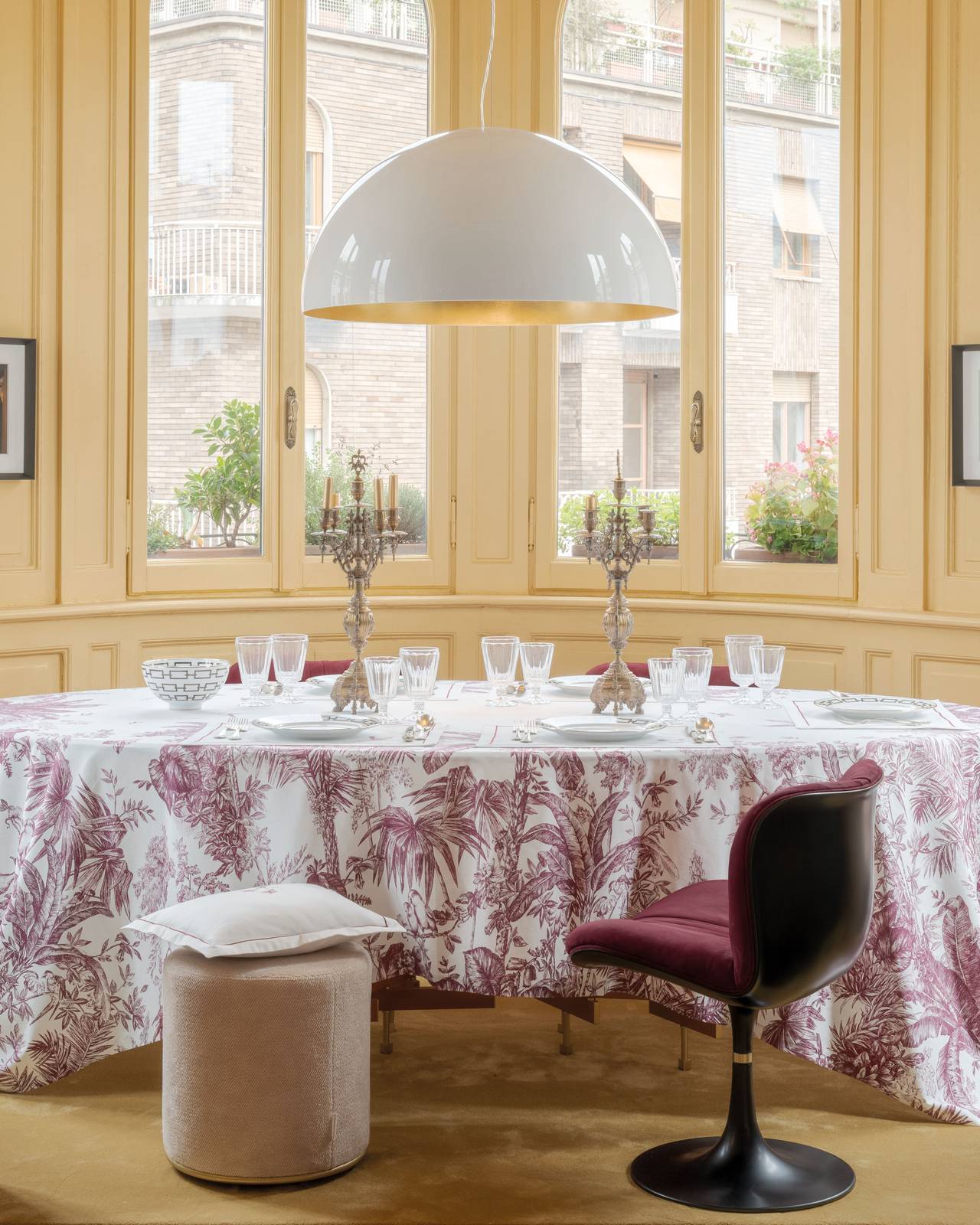 Fazzini Stella tovaglia Burgundy Fazzini Stella tovaglia Burgundy