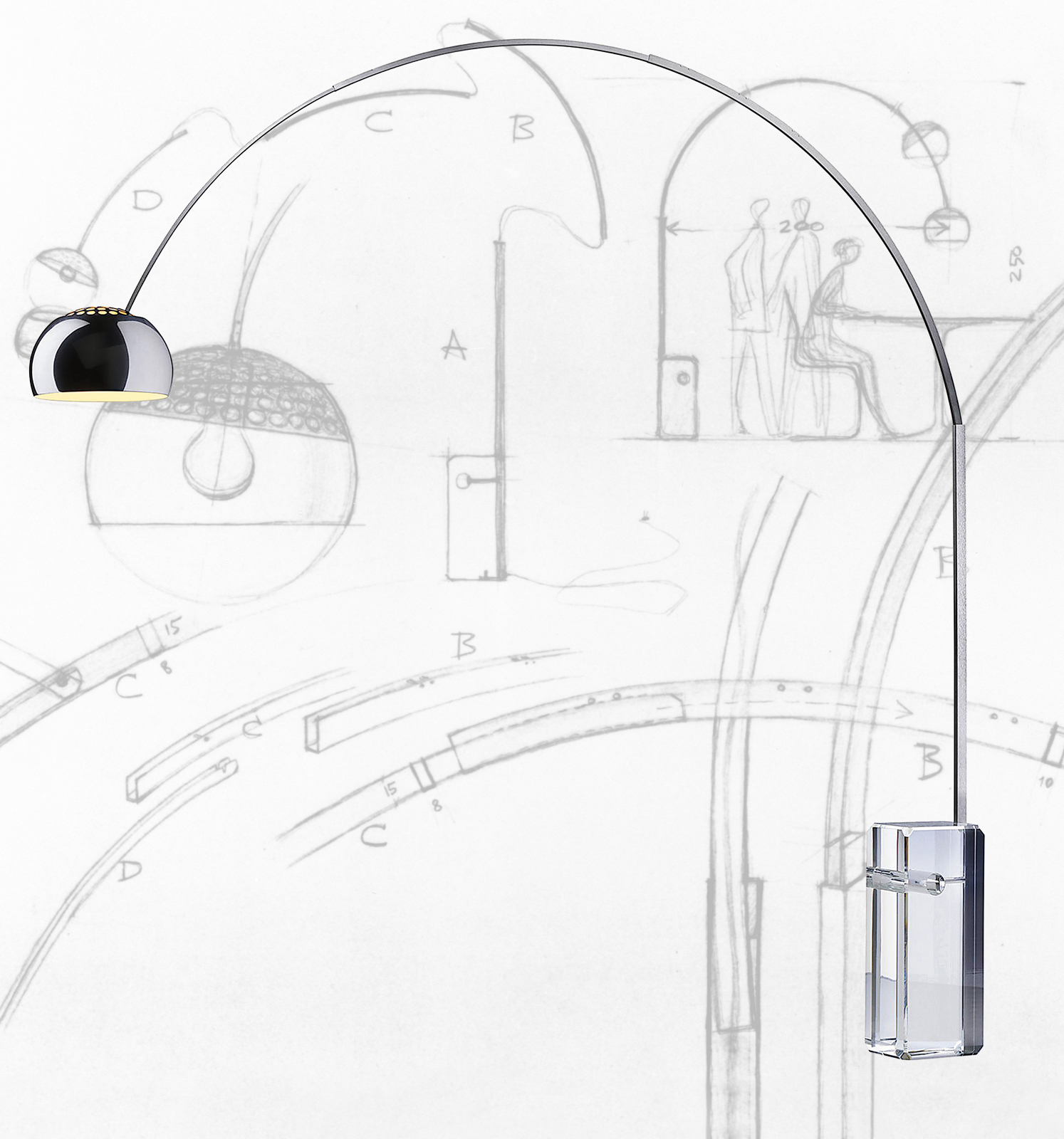 Lampada Arco di Flos