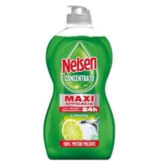Nelsen detersivo stoviglie e piatti a mano ha una formula concentrata che garantisce alle stoviglie pulizia e brillantezza con una gradevole fragranza di limone. È ideale contro residui incrostati e ideale contro i cattivi odori. Prezzo 2,19 euro. www.amazon.it