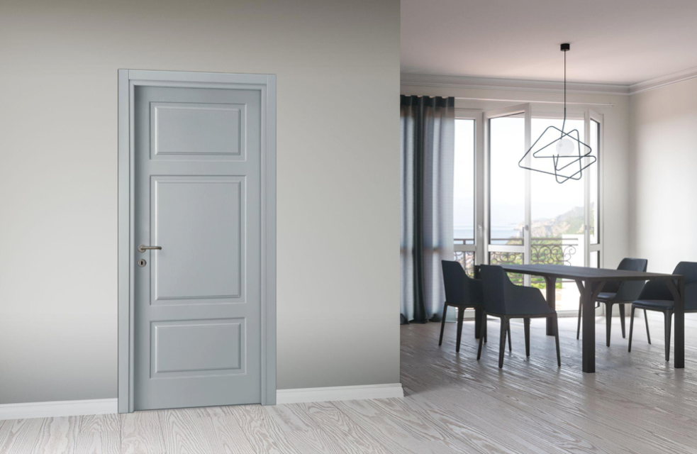 La porta interna Danieli rivisita lo stile classico con una laccatura opaca La porta interna Danieli rivisita lo stile classico con una laccatura opaca