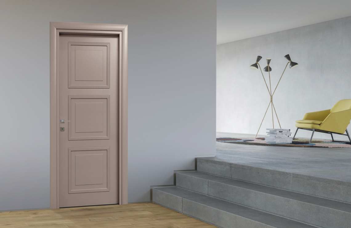 La porta interna Lucchini ha uno stile classico che si abbina anche ad ambienti moderni La porta interna Lucchini ha uno stile classico che si abbina anche ad ambienti moderni