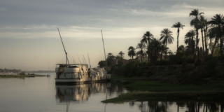 Roma, Parked Boat on the Nile 72 x 1240
