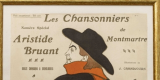 Toulouse Lautrec, Aristide Bruant dans son cabinet, 60x20cm, 1901