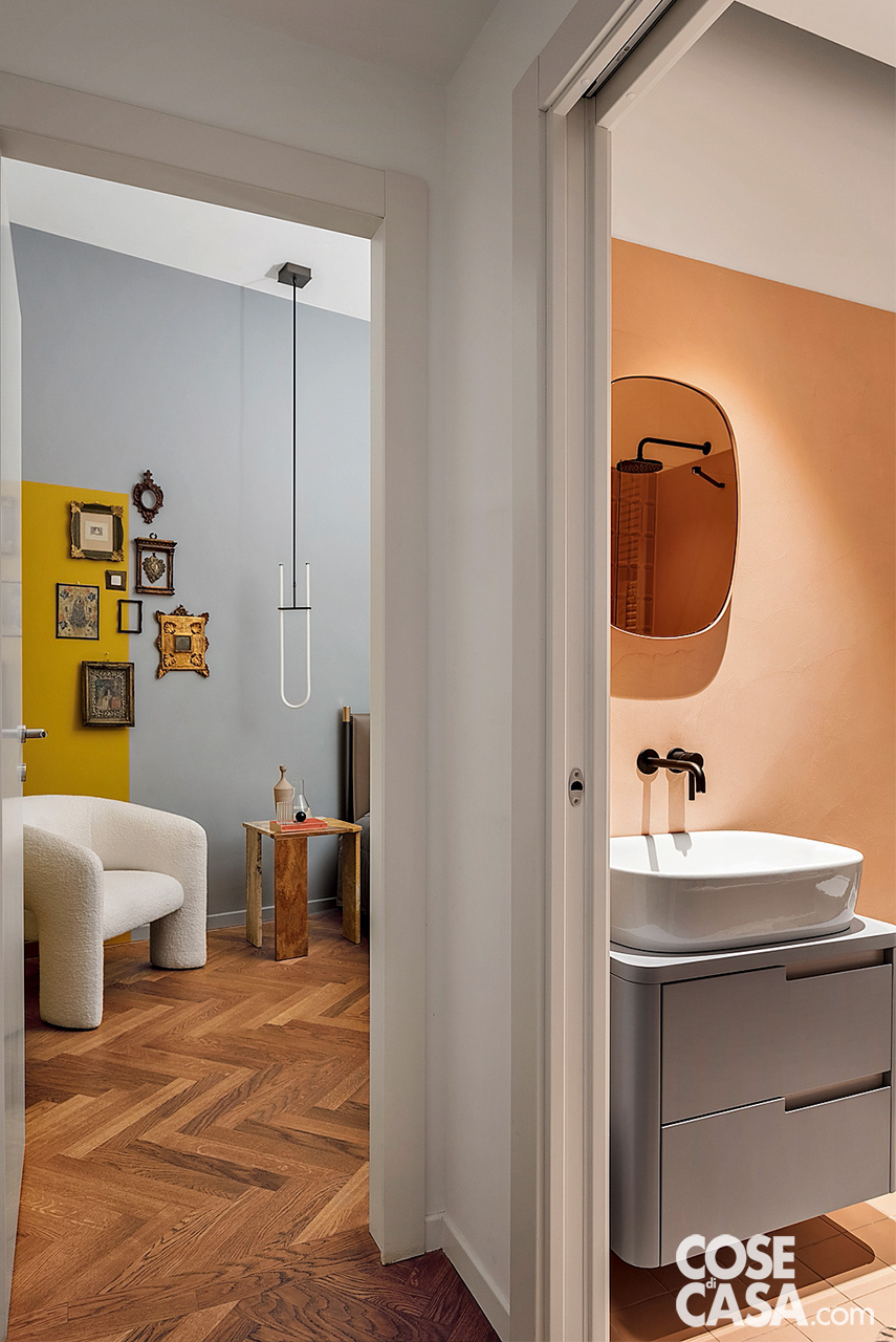 disimpegno tra camera e bagno