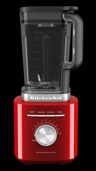 Con un motore potente fino a 1,5 CV e un sistema di miscelazione in tre parti (motore, lama asimmetrica a 360° e caraffa con scanalature), il frullatore Pure Power di KitchenAid lavora senza fatica anche gli ingredienti più difficili, persino il ghiaccio. La manopola di controllo della velocità è a 10 livelli, la funzione Pulse permette di personalizzare ogni preparazione e i programmi preimpostati semplificano ogni ricetta. Capiente 2 litri, ha funzione di pulizia automatica. Prezzo 159 euro. www.kitchenaid.it Con un motore potente fino a 1,5 CV e un sistema di miscelazione in tre parti (motore, lama asimmetrica a 360° e caraffa con scanalature), il frullatore Pure Power di KitchenAid lavora senza fatica anche gli ingredienti più difficili, persino il ghiaccio. La manopola di controllo della velocità è a 10 livelli, la funzione Pulse permette di personalizzare ogni preparazione e i programmi preimpostati semplificano ogni ricetta. Capiente 2 litri, ha funzione di pulizia automatica. Prezzo 159 euro. www.kitchenaid.it