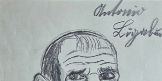 Antonio Ligabue, Autoritratto, III periodo, matita e carboncino su cartoncino, 31,50 x 23,20 cm