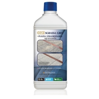 Geal Sgrassa Gres è un detergente specifico per la pulizia di pavimenti in gres. Rimuove con efficacia sporco e macchie di origine organica e oleosa ed è ideale per la pulizia straordinaria delle superfici soggette all'attacco di sporco "da cucina". Agisce rapidamente e può essere utilizzato anche nelle macchine lavasciuga. Prezzo 19,35 euro. www.amazon.it Geal Sgrassa Gres è un detergente specifico per la pulizia di pavimenti in gres. Rimuove con efficacia sporco e macchie di origine organica e oleosa ed è ideale per la pulizia straordinaria delle superfici soggette all'attacco di sporco "da cucina". Agisce rapidamente e può essere utilizzato anche nelle macchine lavasciuga. Prezzo 19,35 euro. www.amazon.it