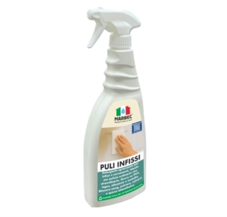 Marbec Puli Infissi è un detergente sgrassante per pulizie ordinarie e straordinarie di infissi e serramenti in legno, alluminio, metallo e pvc. Rimuove la polvere, il calcare incrostato e lo sporco incrostato senza lasciare residui dannosi sulle superfici su cui è applicato. Prezzo 10,57 euro. www.amazon.it Marbec Puli Infissi è un detergente sgrassante per pulizie ordinarie e straordinarie di infissi e serramenti in legno, alluminio, metallo e pvc. Rimuove la polvere, il calcare incrostato e lo sporco incrostato senza lasciare residui dannosi sulle superfici su cui è applicato. Prezzo 10,57 euro. www.amazon.it
