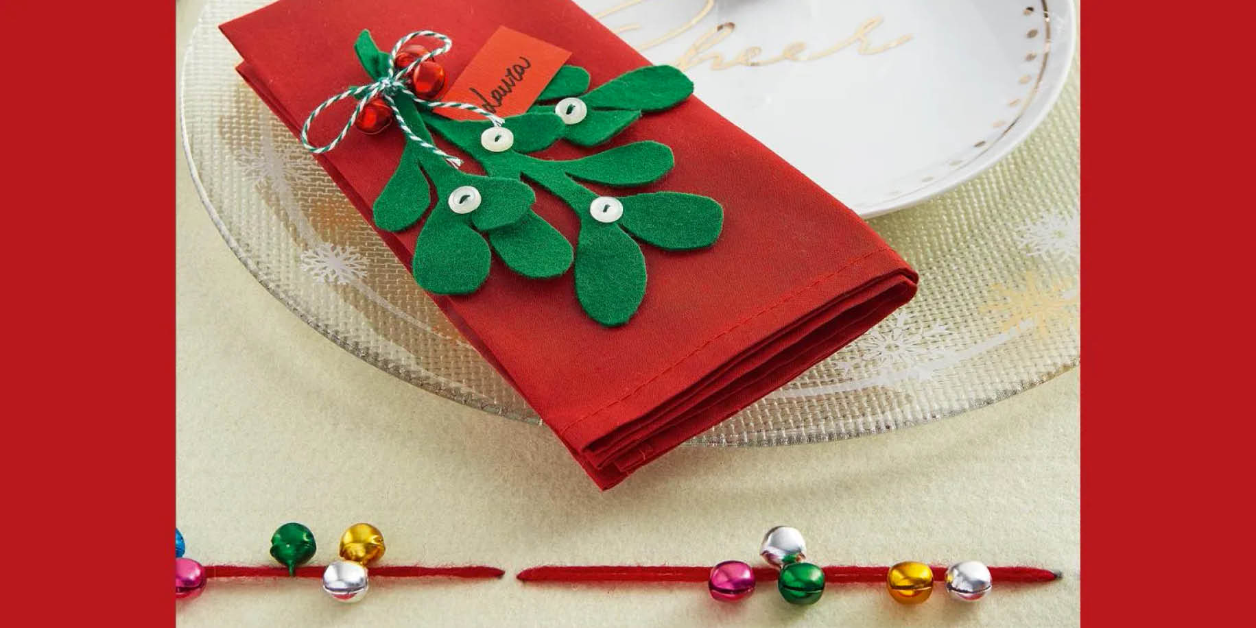 fai da te segnaposto natalizio