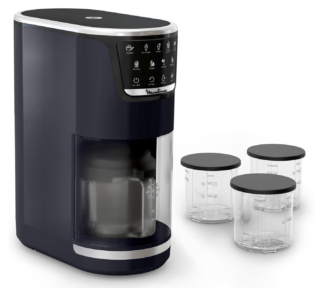 Dotata di 10 programmi in 1, tutti automatici, la gelatiera Dolci di Moulinex permette di preparare in casa non solo gelati, sorbetti e yogurt, ma anche cocktail, graniti, frullati e frappé. Ha in dotazione 3 ciotole con cui è possibile preparare fino a 1,4 litri di dessert e ha ciclo di pulizia automatico che facilita la manutenzione. Ha potenza di 600 watt. Prezzo 199 euro. www.amazon.it