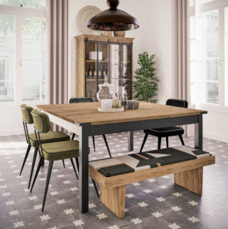 Ha una forma quadrata il piano del grande tavolo Alfred di Maisons du Monde che può accogliere fino a dieci persone. Il top in massello di mango poggia su una struttura in metallo nero. Misura L 145 x P 145 x H 76 cm. Prezzo 699 euro. https://www.maisonsdumonde.com Ha una forma quadrata il piano del grande tavolo Alfred di Maisons du Monde che può accogliere fino a dieci persone. Il top in massello di mango poggia su una struttura in metallo nero. Misura L 145 x P 145 x H 76 cm. Prezzo 699 euro. https://www.maisonsdumonde.com