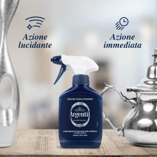 Argentil è uno dei più famosi detergenti per l’argento, per prendersi cura dell’argenteria ma anche dei gioielli, ad azione rapida lucidante e antiossidante. Prezzo: 9,67 euro su amazon.it