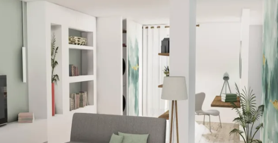 LAVANDERIA NASCOSTA IN SOGGIORNO