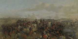 Luigi-Norfini,-Vittorio-Emanuele-II-e-gli-zuavi-a-Palestro,-1863,-olio-su-tela,-Torino,-Museo-del-Risorgimento