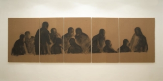 Oliviero Rainaldi Ultima Cena 2007 tecnica mista su cartone-Courtesy of the artist_ph. Nicola Gnesi