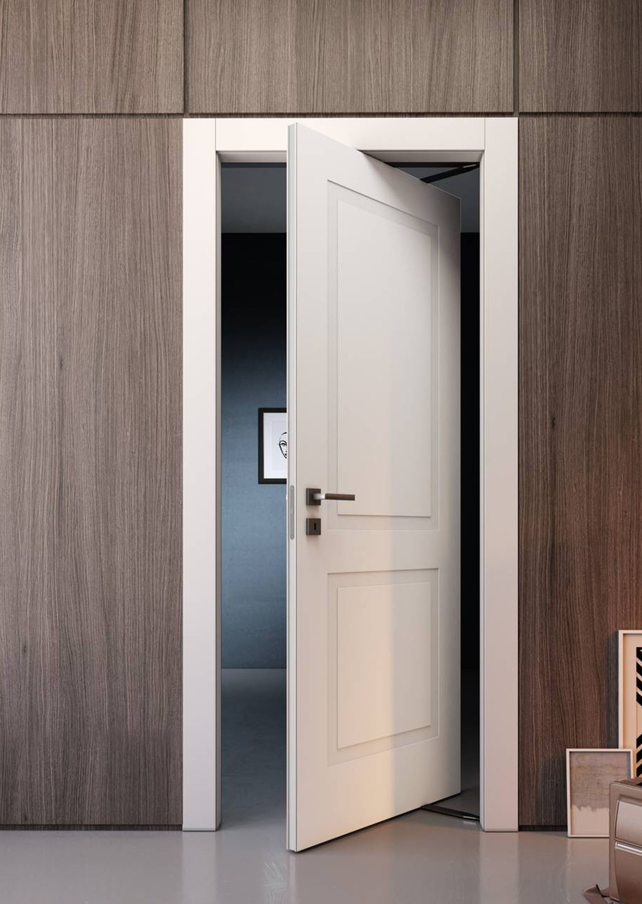 Elegante e discreta la porta rototraslante Como è dotata di un telaio adattabile a qualsiasi muratura di spessore da 85 a 120 mmgrazie alla mostra esterna telescopica. E’ la soluzione ideale per piccoli ambienti e spazi ridotti grazie al meccanismo di apertura a scomparsa e alla serratura magnetica, con grandi qualità sia estetiche che tecniche. La porta è fabbricata in Italia ed è realizzata con legni certificati di qualità, nella misura L 70 x H 210 cm il prezzo è 799,90 euro. www.leroymerlin.it