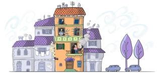 disegno rumori in condominio Mauro Carbonara