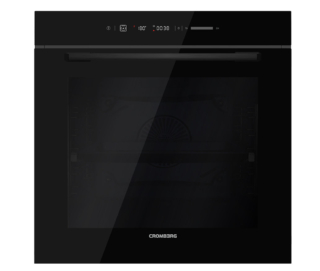 Il forno da incasso High Level HFF6614GB di Cromberg ventilato e multifunzione, con ampia capacità di 81 litri, ha finitura black glass. Con display full touch per regolare le 14 funzioni e le temperature, è in classe energetica A. Lo smalto easy to clean facilita la pulizia. Prezzo 670 euro. www.cromberg.it
