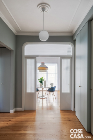 ingresso porta a vetri ad arco