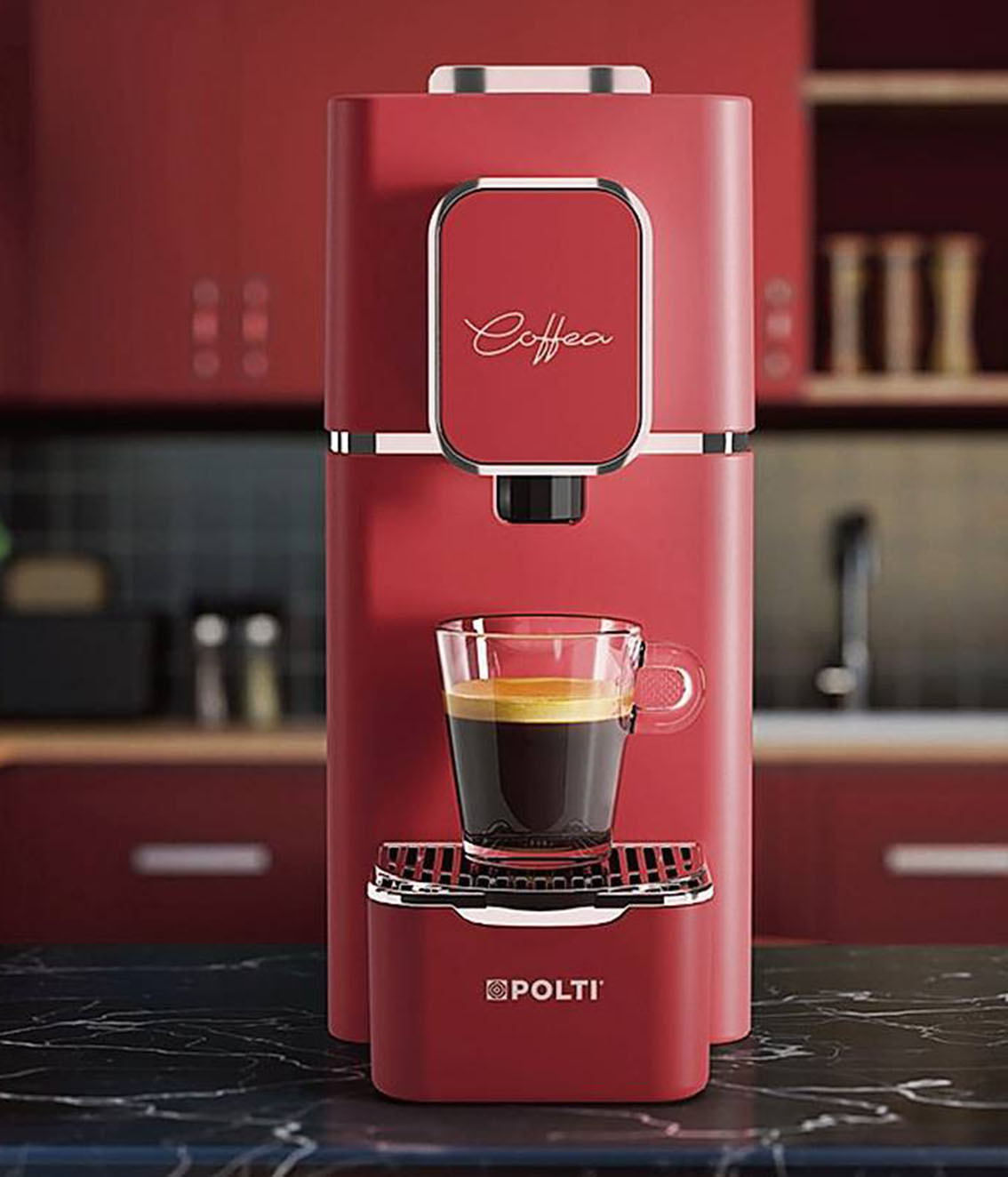 Coffea S15 di Polti è compatibile con le cialde E.S.E. da 44 mm in commercio.
Dotata di funzione di autospegnimento dopo 25 minuti, ha serbatoio da 0,85 litri rimovibile. Consente di personalizzare l’erogazione con due tasti e ha 3 livelli di temperatura caffè.
È disponibile nei colori bianco, nero, rosso deciso, delicato verde acqua, azzurro e crema. Misura L 35 x 10,5 x H 23 cm e costa 139 euro. www.polti.it