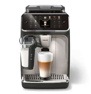 Si possono preparare 20 ricette di bevande calde come caffè, latte e cappuccini cremosi, nonché caffè ghiacciato con l'apparecchio Serie 5500 EP5547/90 di Philips, completamente automatico. Il macinacaffè è in ceramica resistente all'usura e si può regolare con una delle
12 impostazioni, da fine a grossolana. Con sistema del latte LatteGo, misura
L 43,3 x P 24,6 x H 37,1 cm e costa 699,99 euro. www.home-appliances.philips