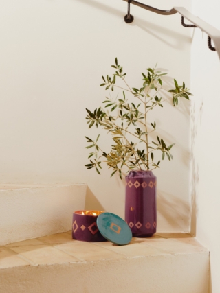 Candela e vaso della collezione Tamsa