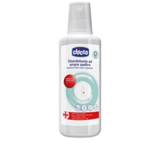 Chicco Liquido Disinfettante Multiuso è un disinfettante ad ampio spettro che offre un'azione battericida profonda ideale per la protezione dei bambini. È studiato per igienizzare efficacemente tutto ciò con cui il piccolo entra in contatto nei primi mesi di vita: si può usare per biberon, tettarelle e succhietti, ma anche giochi, stoviglie per lo svezzamento, massaggiagengive e altri oggetti in plastica o metallo del neonato. Prezzo 4,66 euro. www.amazon.it Chicco Liquido Disinfettante Multiuso è un disinfettante ad ampio spettro che offre un'azione battericida profonda ideale per la protezione dei bambini. È studiato per igienizzare efficacemente tutto ciò con cui il piccolo entra in contatto nei primi mesi di vita: si può usare per biberon, tettarelle e succhietti, ma anche giochi, stoviglie per lo svezzamento, massaggiagengive e altri oggetti in plastica o metallo del neonato. Prezzo 4,66 euro. www.amazon.it