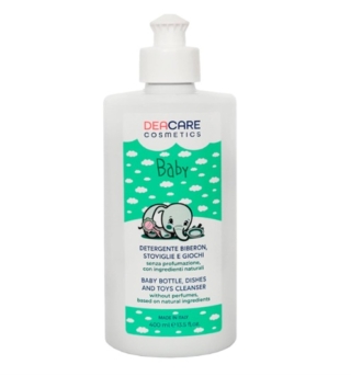 Deacare Baby è un detergente adatto per giochi, biberon e stoviglie dei bambini grazie alla sua formula delicata senza profumazione. Il contenuto in enzimi assicura la rimozione di residui di cibo e latte, mentre gli attivi naturali sanitizzano l'oggetto. Dopo il lavaggio e un accurato risciacquo, è consigliabile eseguire una adeguata sterilizzazione. Prezzo 4,59 euro. www.amazon.it Deacare Baby è un detergente adatto per giochi, biberon e stoviglie dei bambini grazie alla sua formula delicata senza profumazione. Il contenuto in enzimi assicura la rimozione di residui di cibo e latte, mentre gli attivi naturali sanitizzano l'oggetto. Dopo il lavaggio e un accurato risciacquo, è consigliabile eseguire una adeguata sterilizzazione. Prezzo 4,59 euro. www.amazon.it