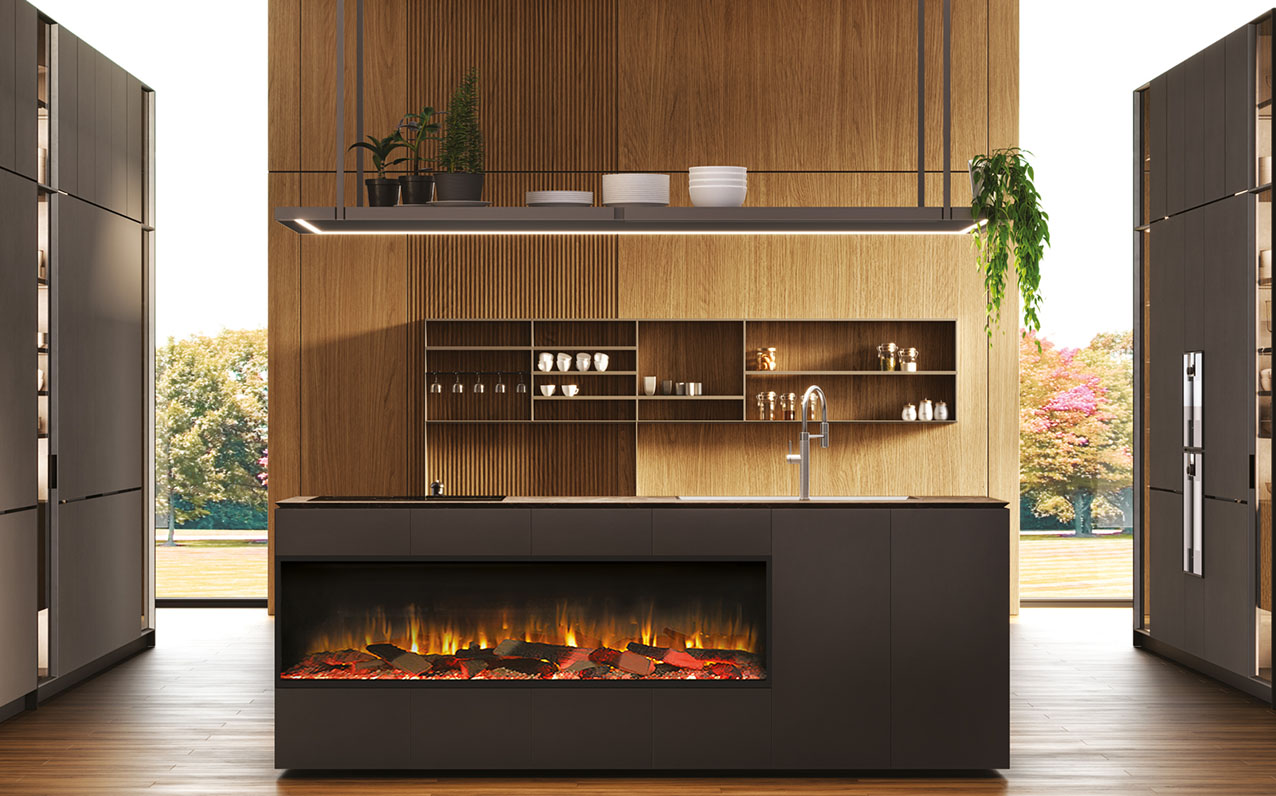 Caminetto elettrico della gamma Ardente di Edilkamin. Caminetto elettrico della gamma Ardente di Edilkamin.