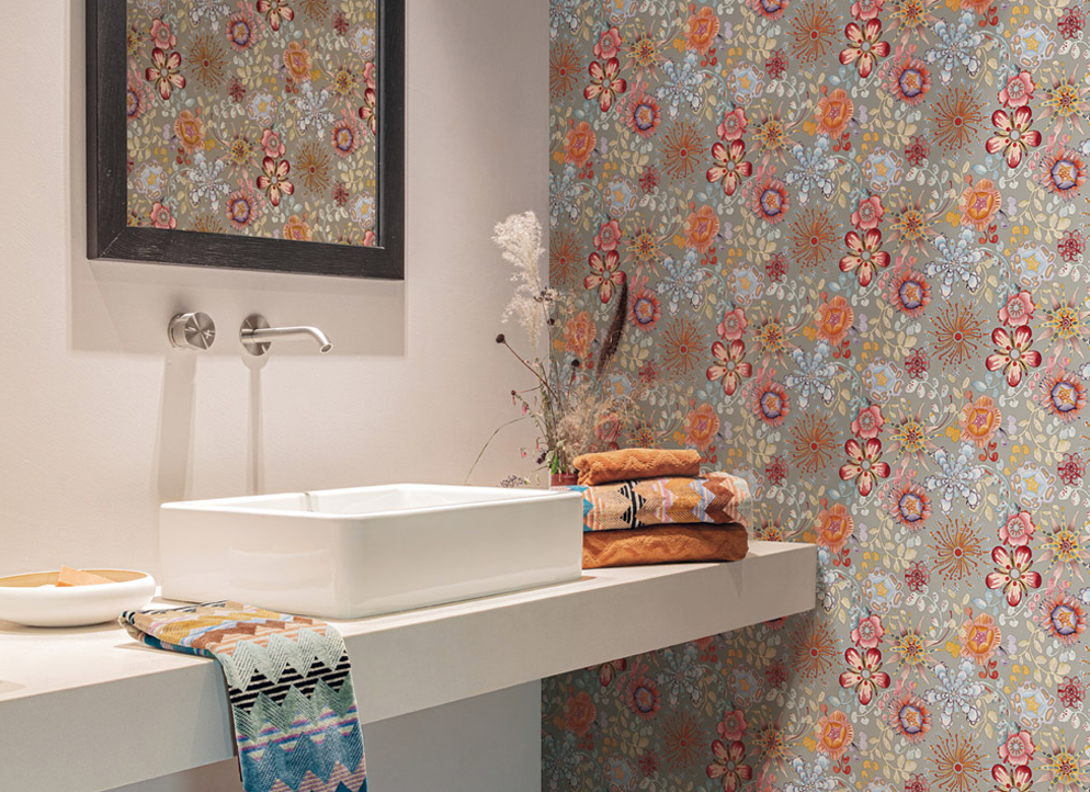 Carta da parati in bagno Magic Garden, Missoni Home - Jannelli Volpi