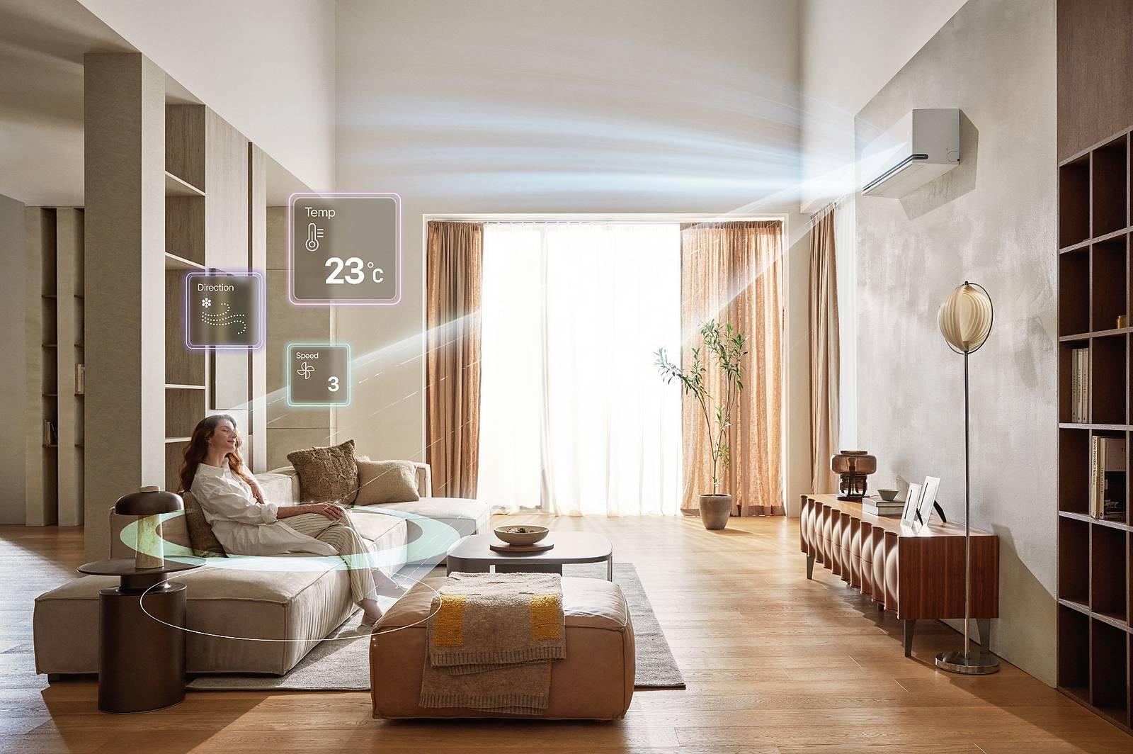 AI Air di LG Electronics è un condizionatore che integra l’intelligenza artificiale per adattare in tempo reale temperatura, direzione, velocità del flusso d’aria. La funzione Comfort Humidity regola il livello di umidità relativa senza variare la temperatura impostata. A differenza degli apparecchi tradizionali, che raffreddano eccessivamente durante la deumidificazione, l'algoritmo mantiene l’equilibrio ottimale dei valori. Da 1.099 euro. www.lg.com