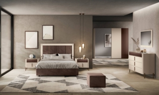 letto collezione Ondulato di Euro Design