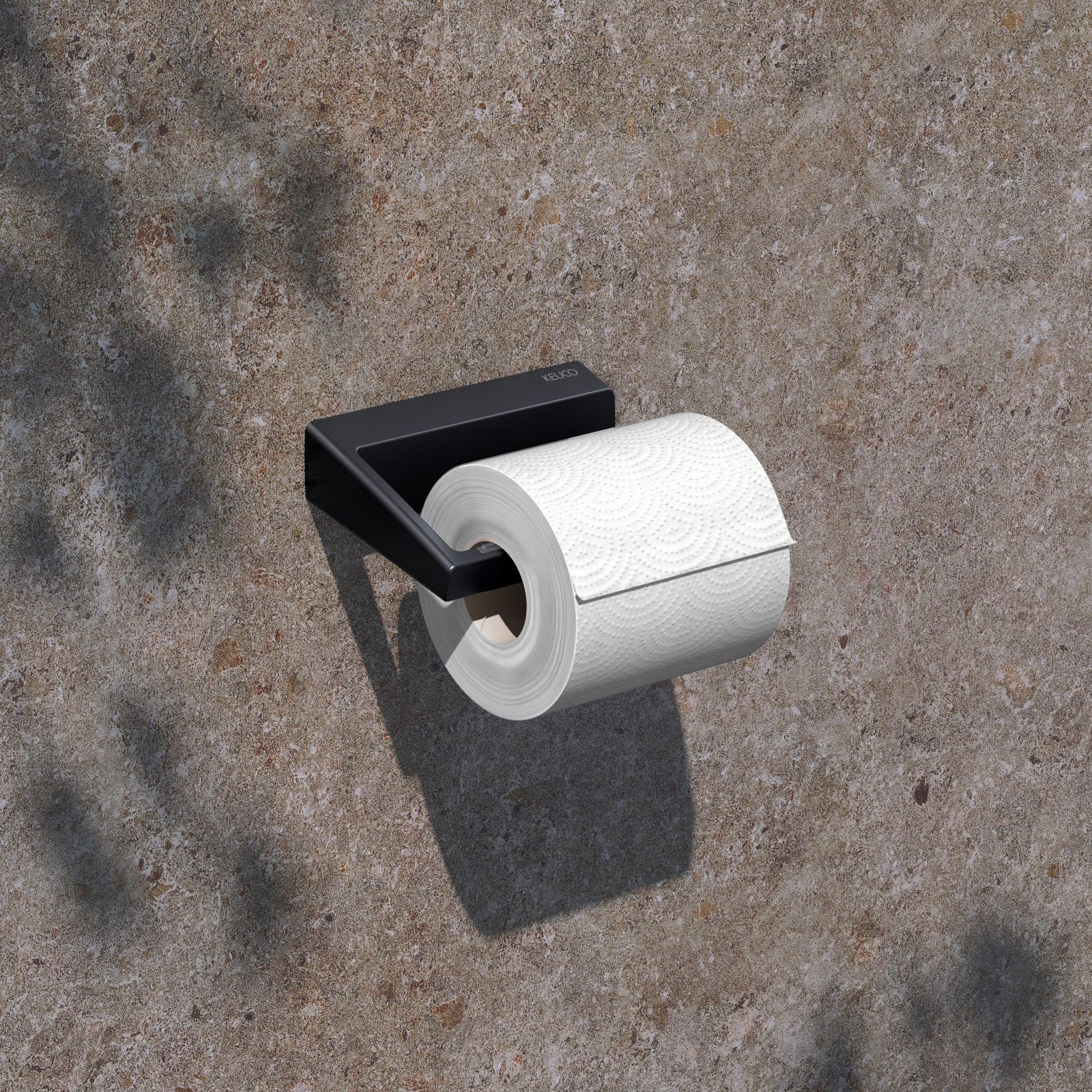 Il portarotoli della collezione Aveno di Keuco si può incollare alla parete grazie a un kit da incollo compreso nella confezione. Misura L 12,6 x H 8,3 cm. Prezzo nella finitura nero opaco, come in foto, Iva esclusa, 117,80 euro. www.keuco.com