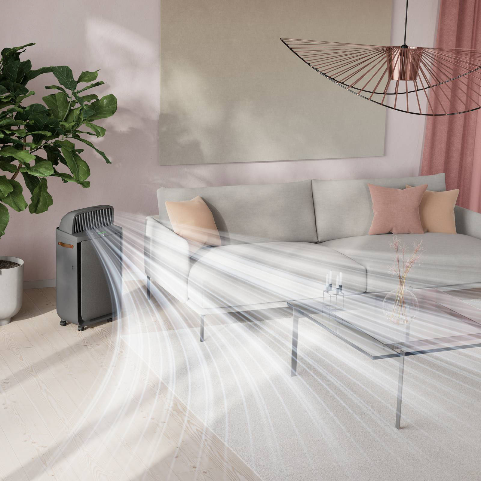 Pure 700 EPU72571UG di Electrolux ha sistema Pure2Me con cappa regolabile e deflettori oscillanti in 3 diverse opzioni per indirizzare l'aria pulita esattamente dove necessario. Ha sistema di filtraggio antibatterico e antivirale a 4 fasi, con prefiltro, HEPA e carbone attivo, che catturano fino al 99,97% delle particelle sospese nell'aria pari a 0,3 micron (μm), come polvere domestica, peli di animali, polline di alberi ed erba. Gestibile da remoto durante la stagione estiva la funzione ventola funziona come rinfrescatore d’aria. Misura L 41 x P 25 x H 65 cm. Prezzo 499,99 euro. www.electrolux.it