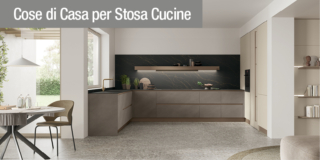 Cucina Infinity di Stosa: una versione “total home” con un modulo di passaggio a un altro vano