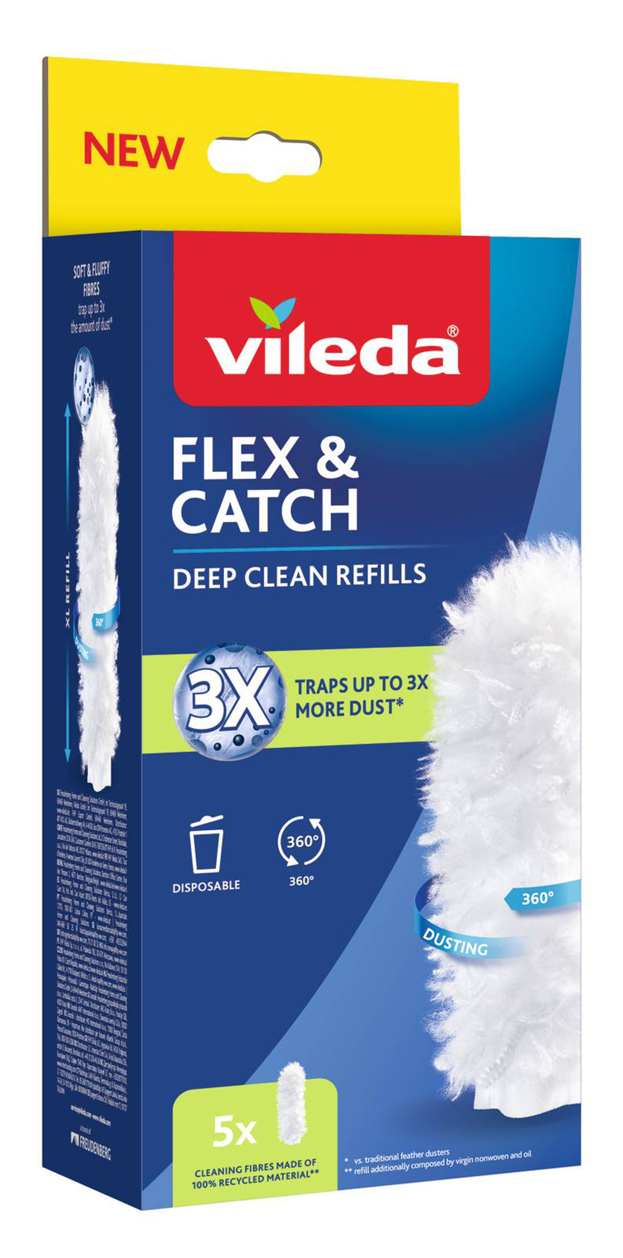 Vileda FLEX&CATCH ricambi da 5