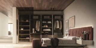 Santalucia Mobili armadio Naked letto Solano Plisse Cobalto