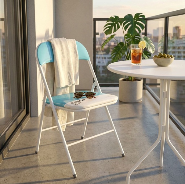 Lucie è la sedia pieghevole e salvaspazio di Milani Home. La sua struttura in alluminio le rende leggerissima e facile da spostare, mentre la seduta e lo schienale sono imbottiti per offrire comodità. La sua chiusura permette di riporla in spazi anche molto ridotti. La particolarità di Lucie è il rivestimento in pvc bicolor con la caratteristica fascia che indica il colore Pantone. Prezzo 22,90 euro. www.milanihome.it