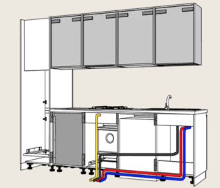 Struttura autoportante Panel di Moretti Compact Cucine