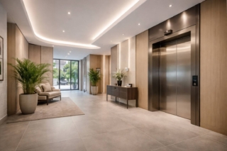 ascensore moderno e raffinato di residenza
