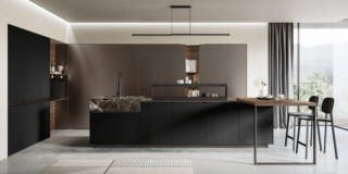 cucina con isola attrezzata di Arredo3