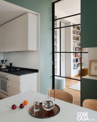 cucina porta vetrata